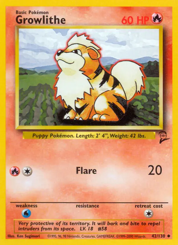Growlithe, Base Set 2 #42