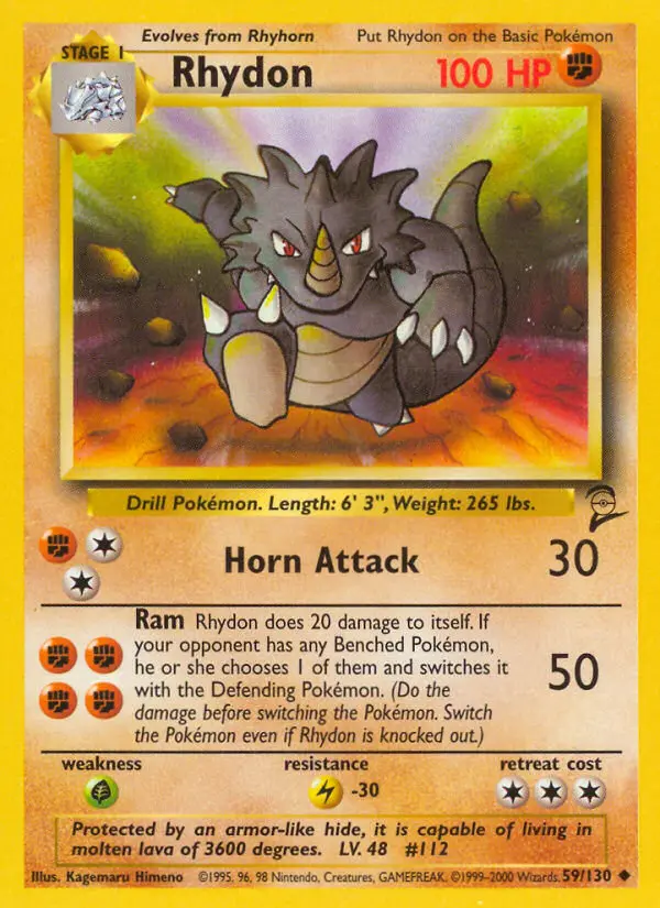 Rhydon, Base Set 2 #59