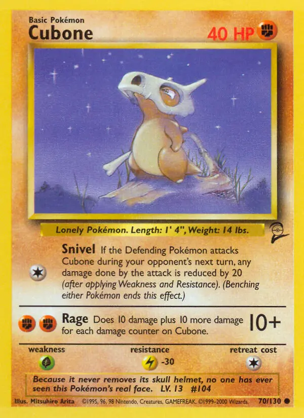 Cubone, Base Set 2 #70