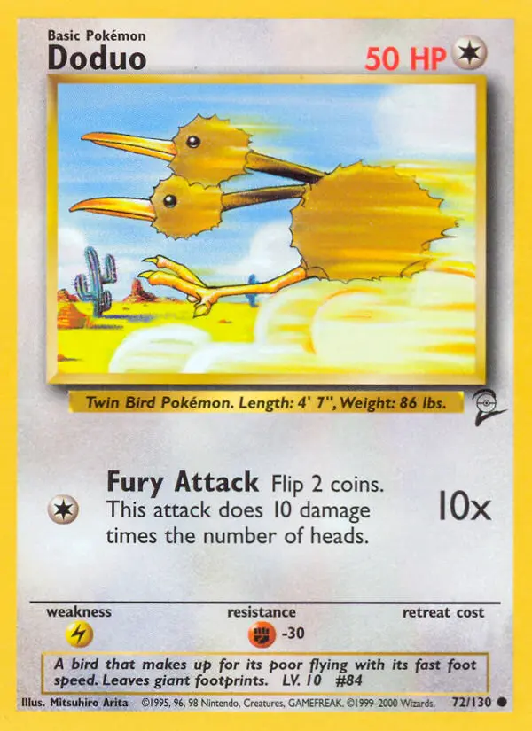 Doduo, Base Set 2 #72