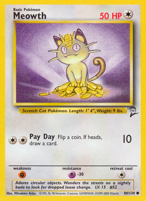 Meowth, Base Set 2 #80