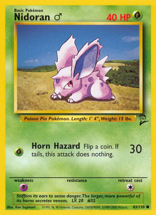 Nidoran♂, Base Set 2 #83