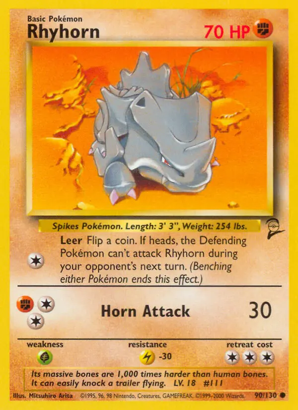 Rhyhorn, Base Set 2 #90