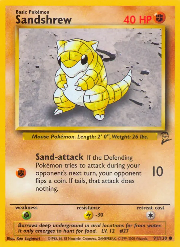 Sandshrew, Base Set 2 #91