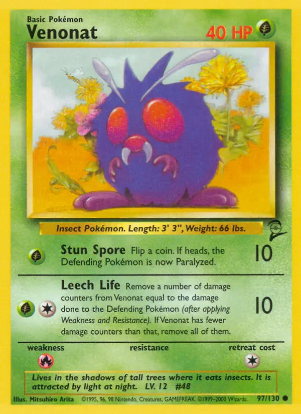 Venonat, Base Set 2 #97