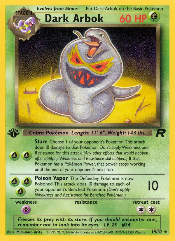 Dark Arbok, Team Rocket #19