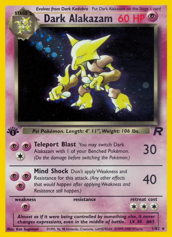 Dark Alakazam, Team Rocket #1