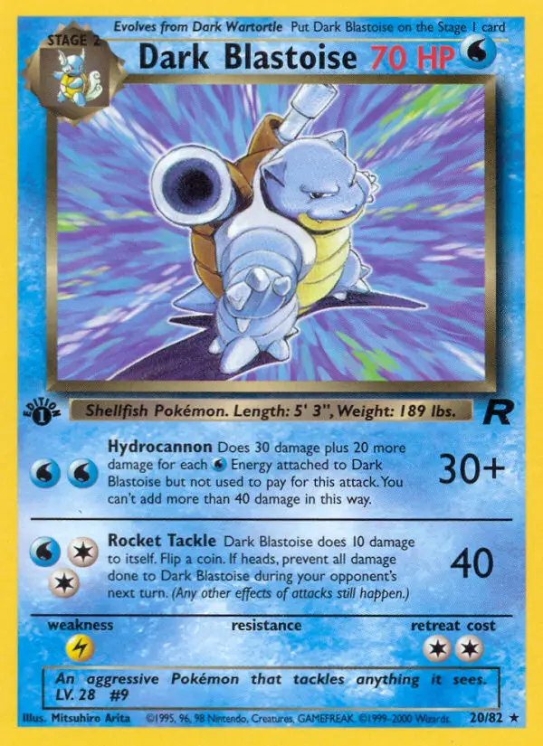 Dark Blastoise, Team Rocket #20