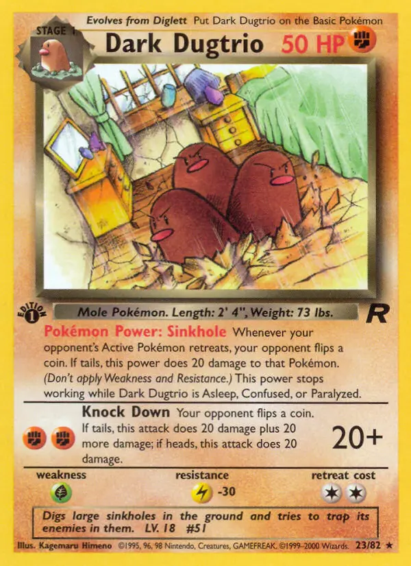 Dark Dugtrio, Team Rocket #23