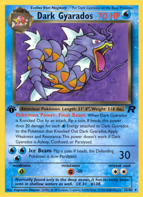 Dark Gyarados, Team Rocket #25