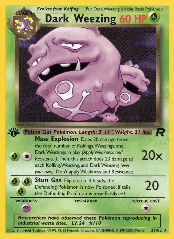 Dark Weezing, Team Rocket #31