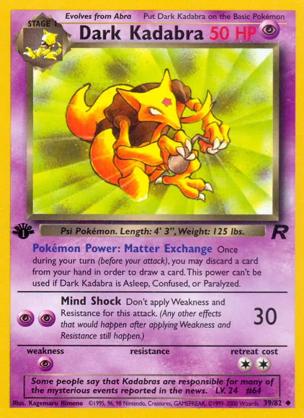 Dark Kadabra, Team Rocket #39