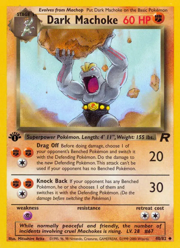 Dark Machoke, Team Rocket #40