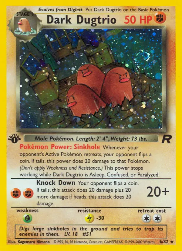 Dark Dugtrio, Team Rocket #6