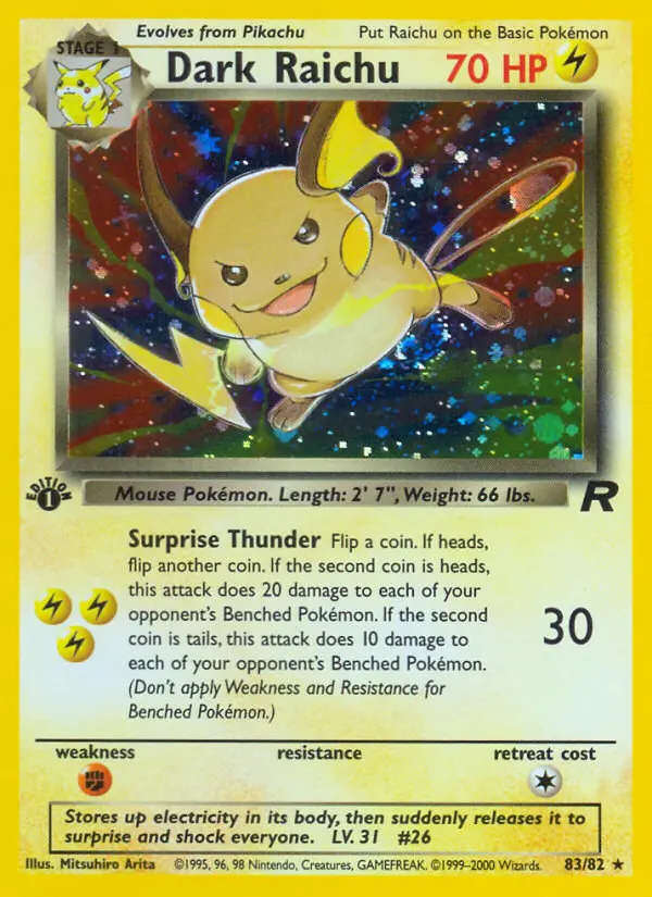 Dark Raichu, Team Rocket #83