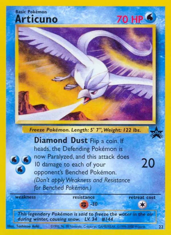 Articuno, Wizards Black Star Promos #22