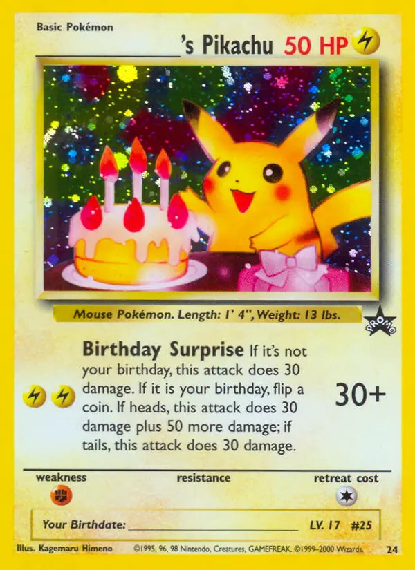 ___________'s Pikachu, Wizards Black Star Promos #24