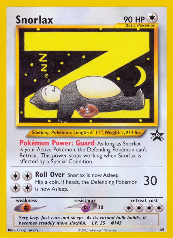 Snorlax, Wizards Black Star Promos #49