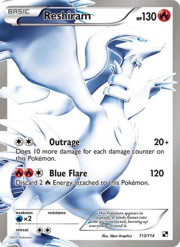 Reshiram, Black & White #113