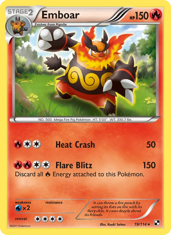 Emboar, Black & White #19