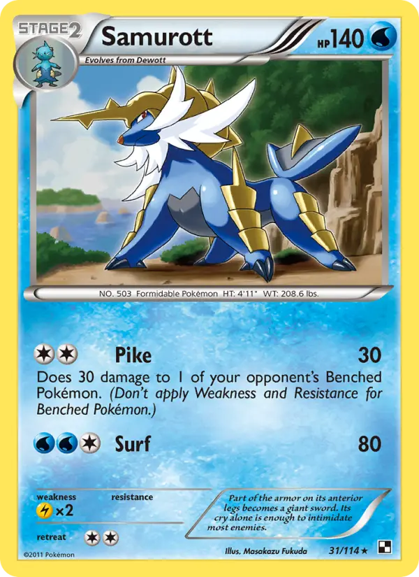 Samurott, Black & White #31