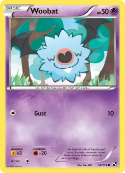 Woobat, Black & White #50/114