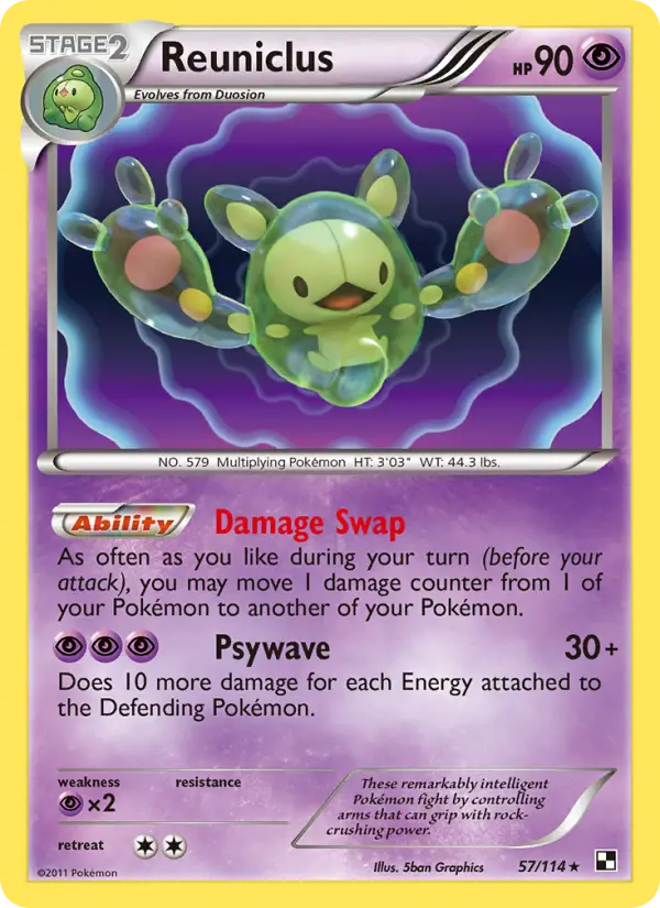 Reuniclus, Black & White #57