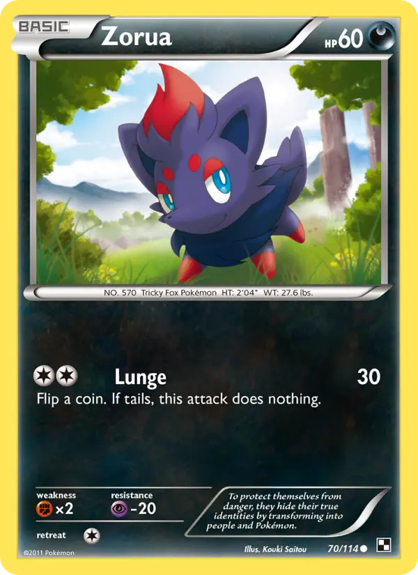 Zorua, Black & White #70