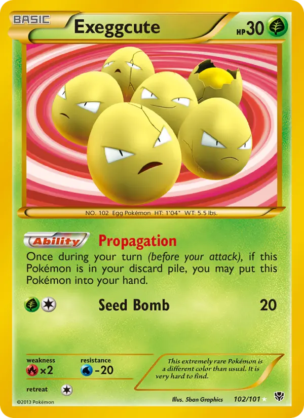 Exeggcute, Plasma Blast #102