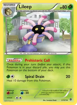 Lileep, Plasma Blast #3/101