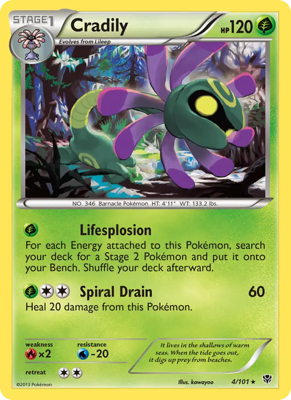 Cradily, Plasma Blast #4