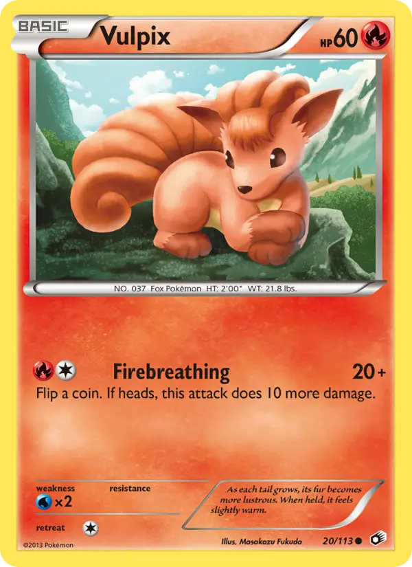 Vulpix, Legendary Treasures #20