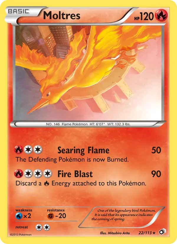 Moltres, Legendary Treasures #22