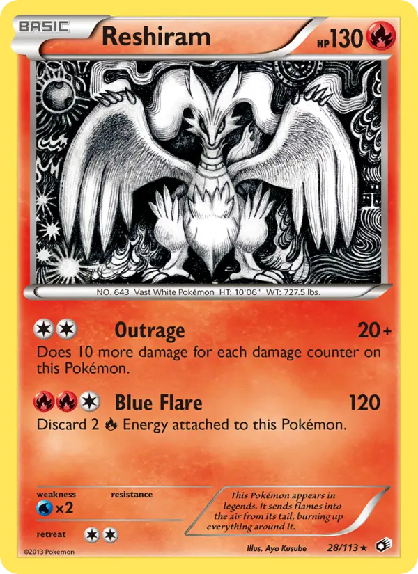 Reshiram, Legendary Treasures #28
