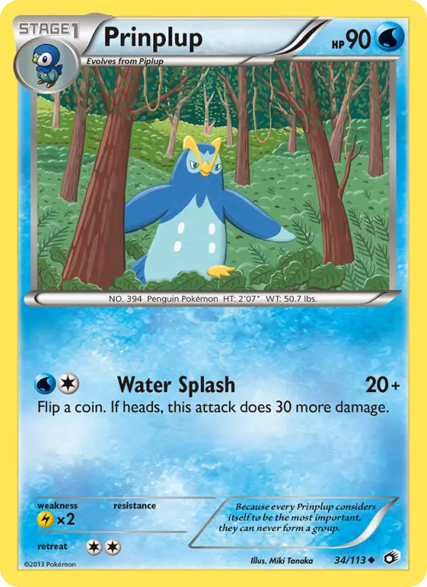Prinplup, Legendary Treasures #34