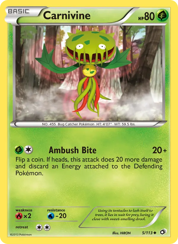 Carnivine, Legendary Treasures #5