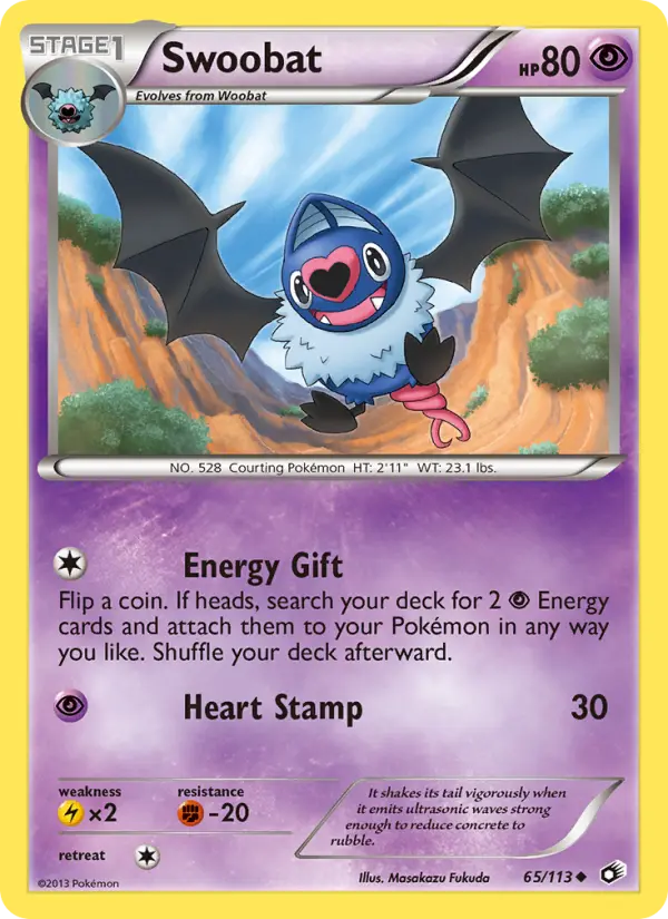 Swoobat, Legendary Treasures #65