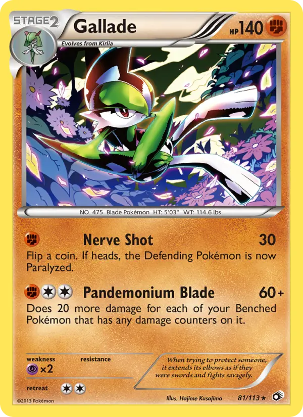 Gallade, Legendary Treasures #81