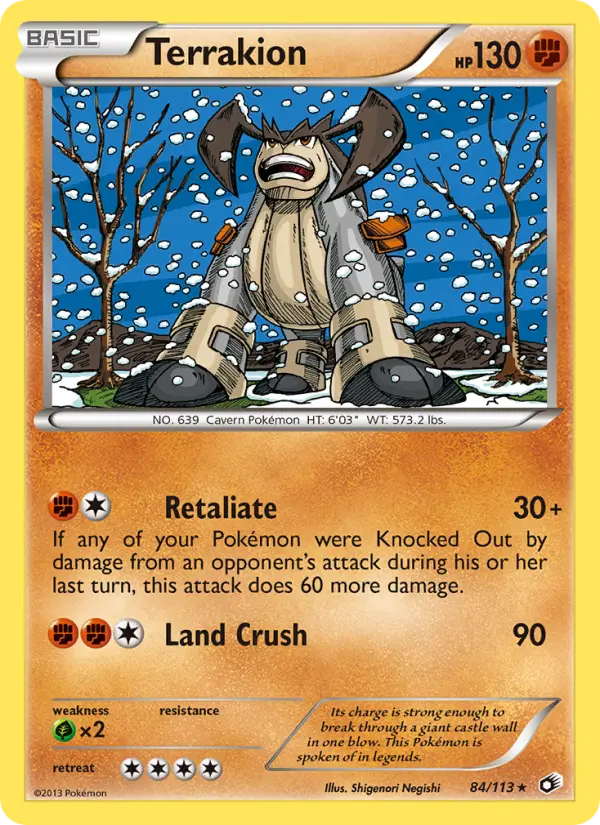 Terrakion, Legendary Treasures #84