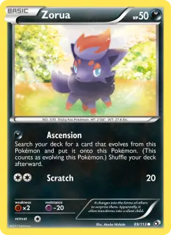 Zorua, Legendary Treasures #89/113