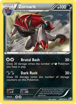 Zoroark, Legendary Treasures #90/113