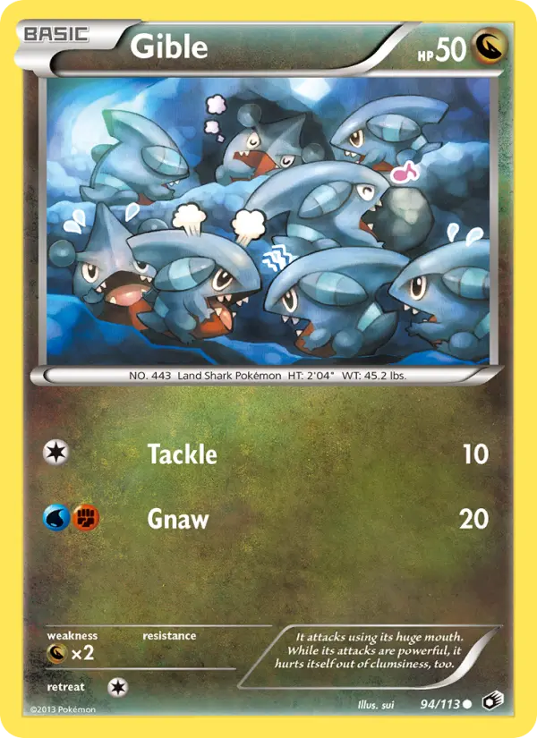 Gible, Legendary Treasures #94