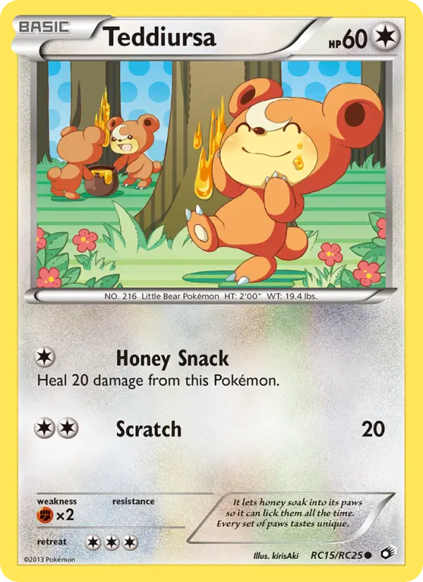 Teddiursa, Legendary Treasures #RC15