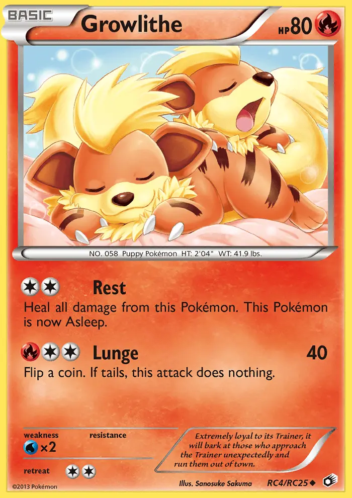 Growlithe, Legendary Treasures #RC4