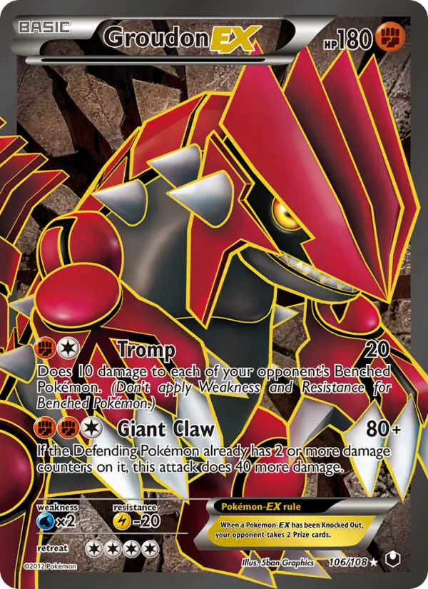 Groudon-EX, Dark Explorers #106
