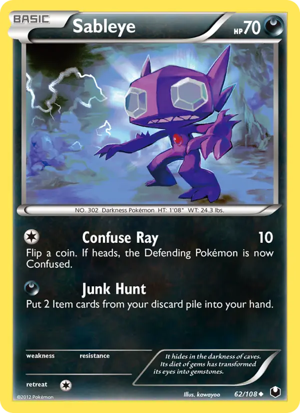Sableye, Dark Explorers #62