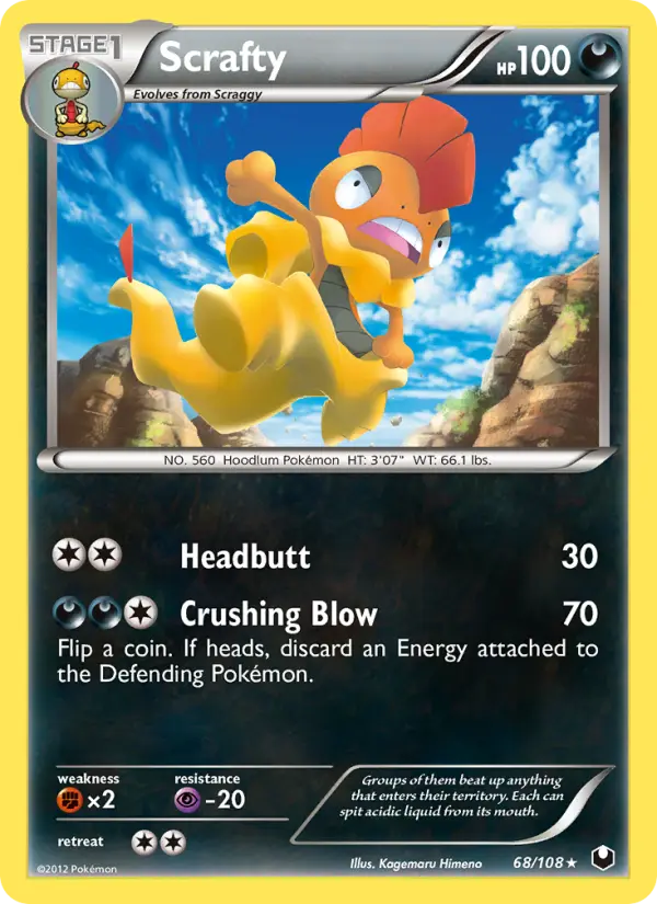 Scrafty, Dark Explorers #68