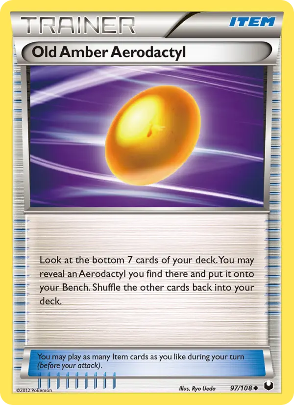 Old Amber Aerodactyl, Dark Explorers #97