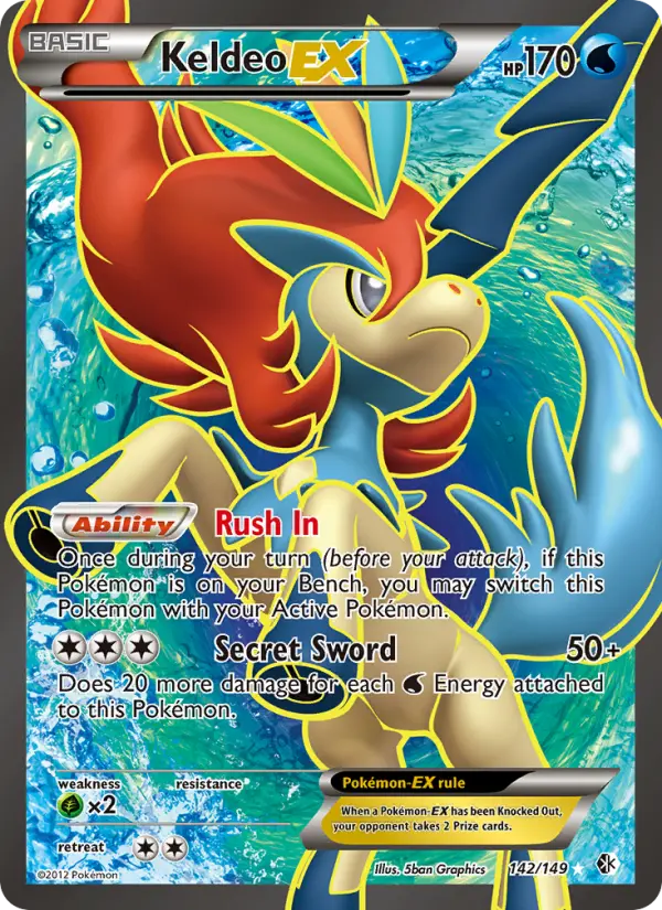 Keldeo-EX, Boundaries Crossed #142