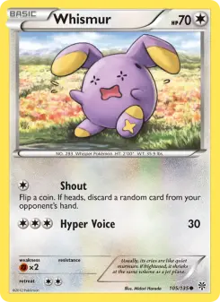 Whismur, Plasma Storm #105/135